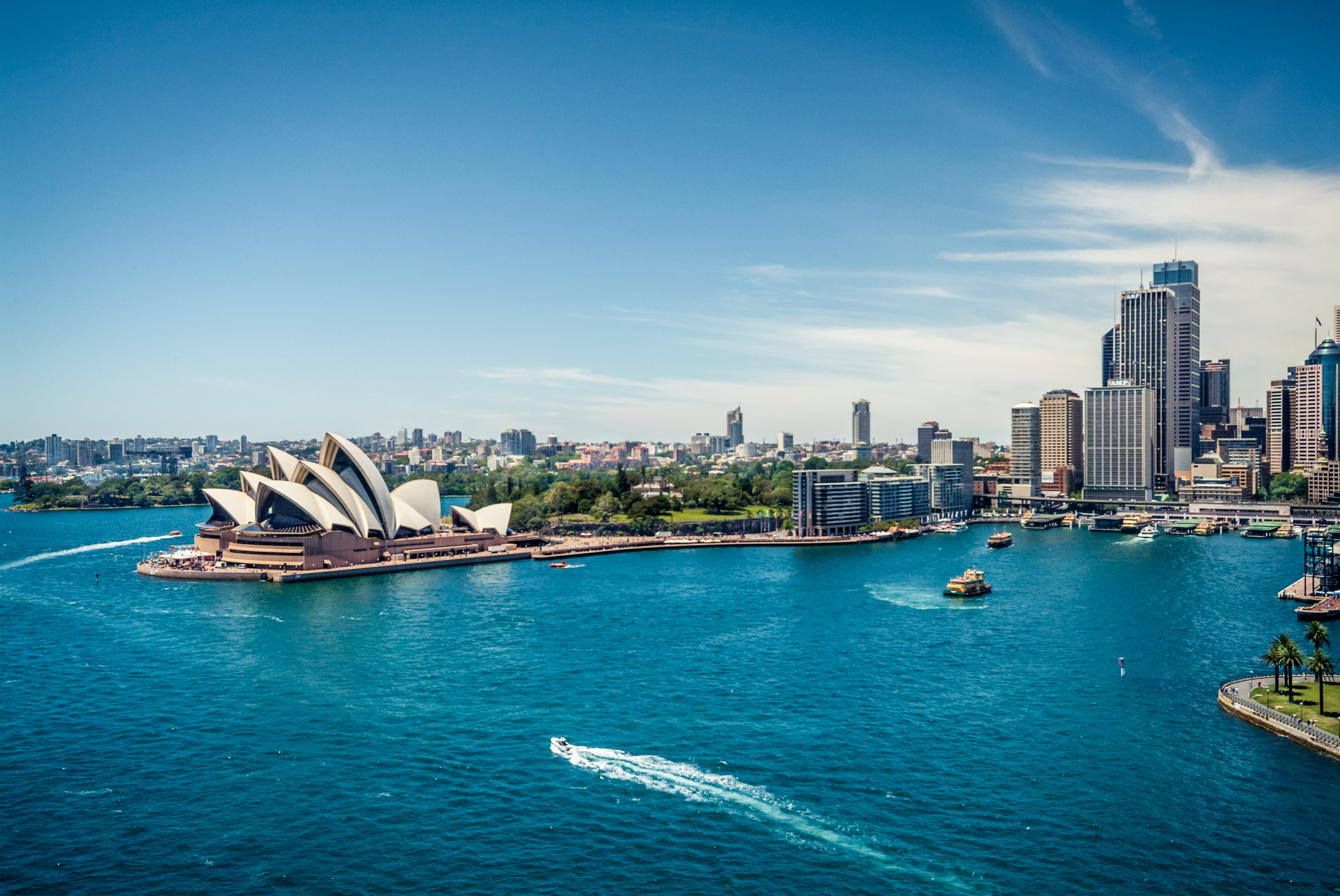 Sydney skyline with Opera House
